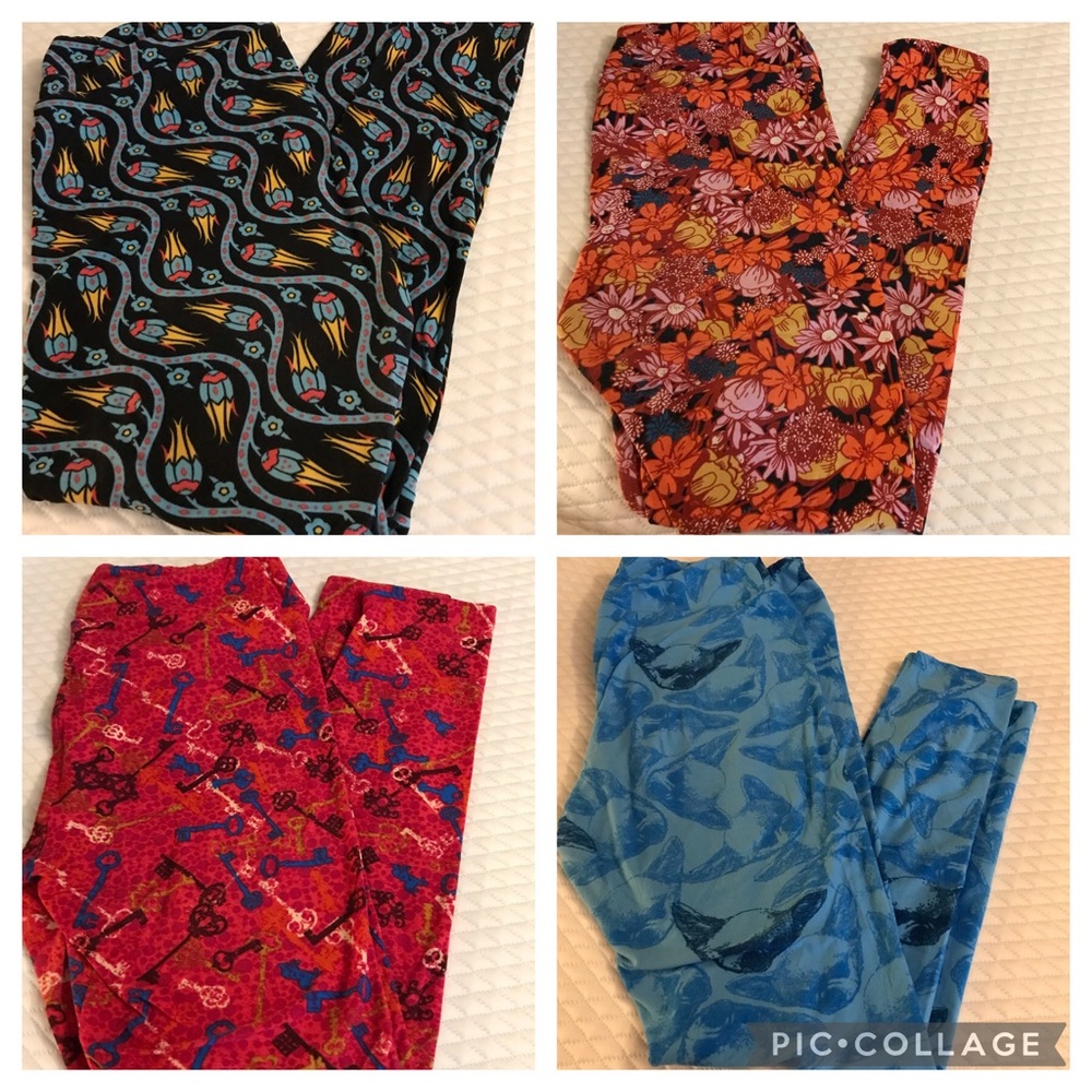 Lot of 4 LuLaRoe Tall & Curvy TC Leggings